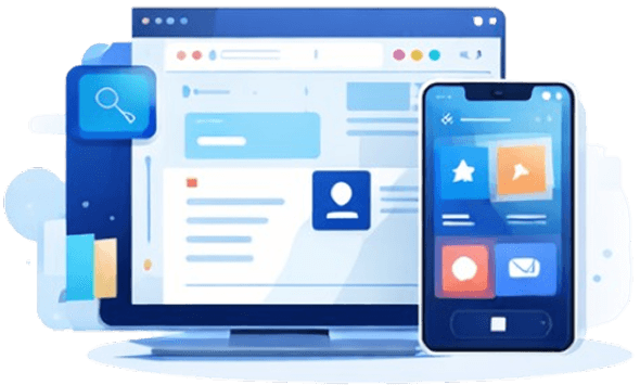 Web development illustration