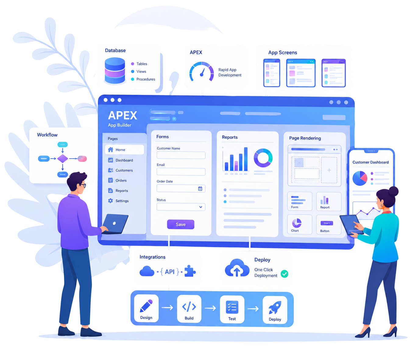 Oracle APEX application development platform